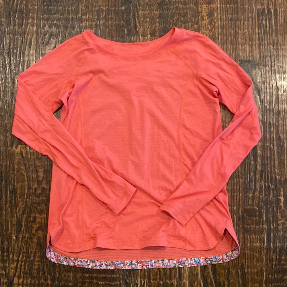 Lululemon long sleeve top - coral/orange